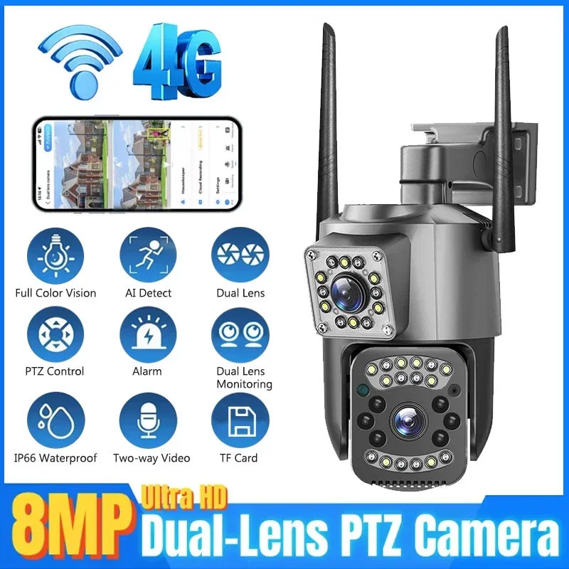 Smart Home Camera Ezviz - 8MP WIFI IP-camera 4K PTZ Dual