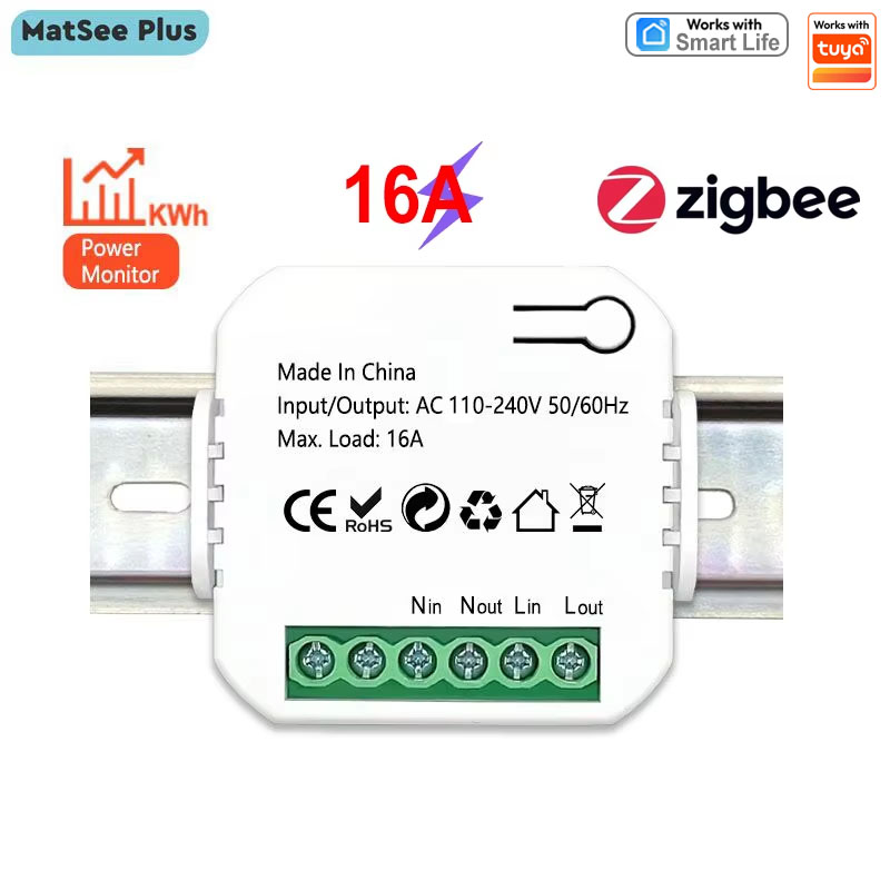 Smart Home Plus - Tuya Smart ZigBee Elektriciteitsmeter KWh Timer