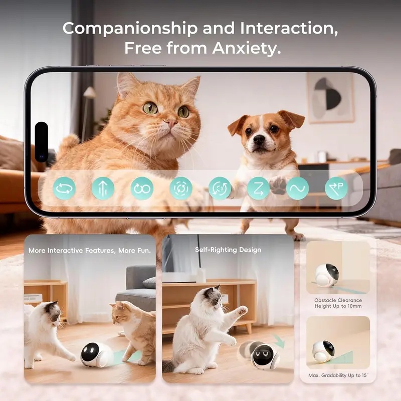 Beweegbare Indoor Huisdierrobo - Smart Home Video recensie en prijs