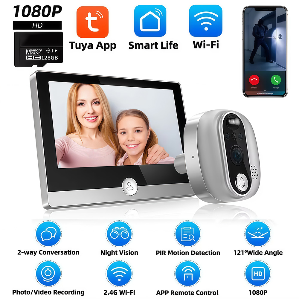 Tuya 1080P WiFi Deurbel Camera - Smart Home Wiser recensie en prijs